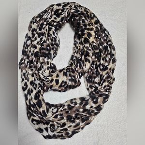 Lightweight Leopard Cheetah print Infinity Scarf Fall Winter Boho Fashion